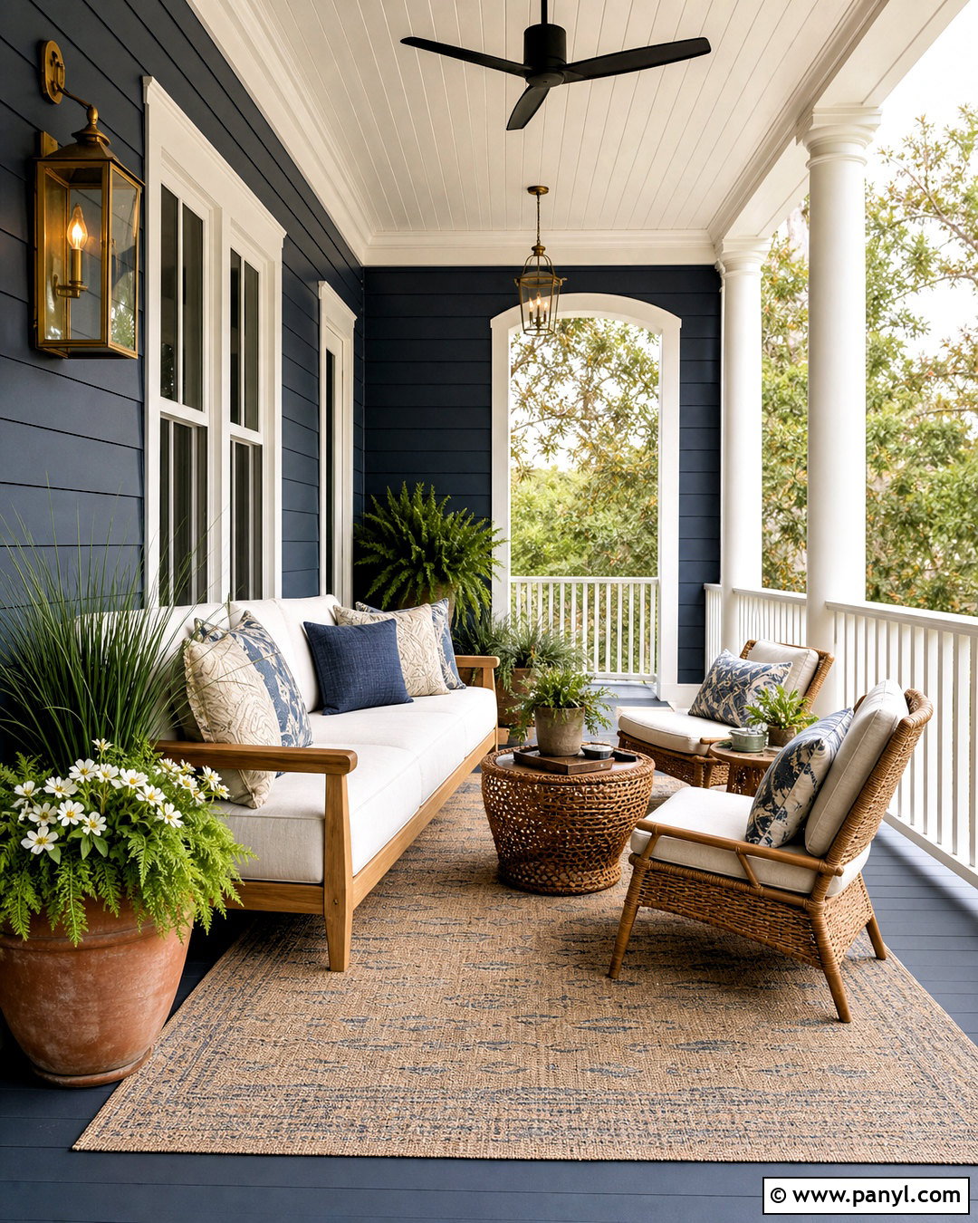 Charcoal Blue Covered Porch - 20 sw charcoal blue ideas