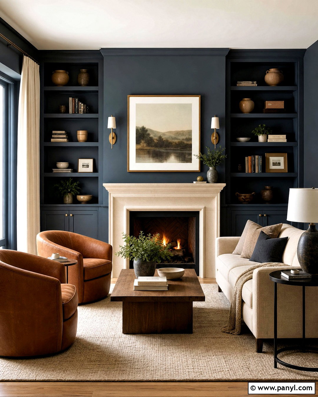 Charcoal Blue Fireplace Wall - 20 sw charcoal blue ideas