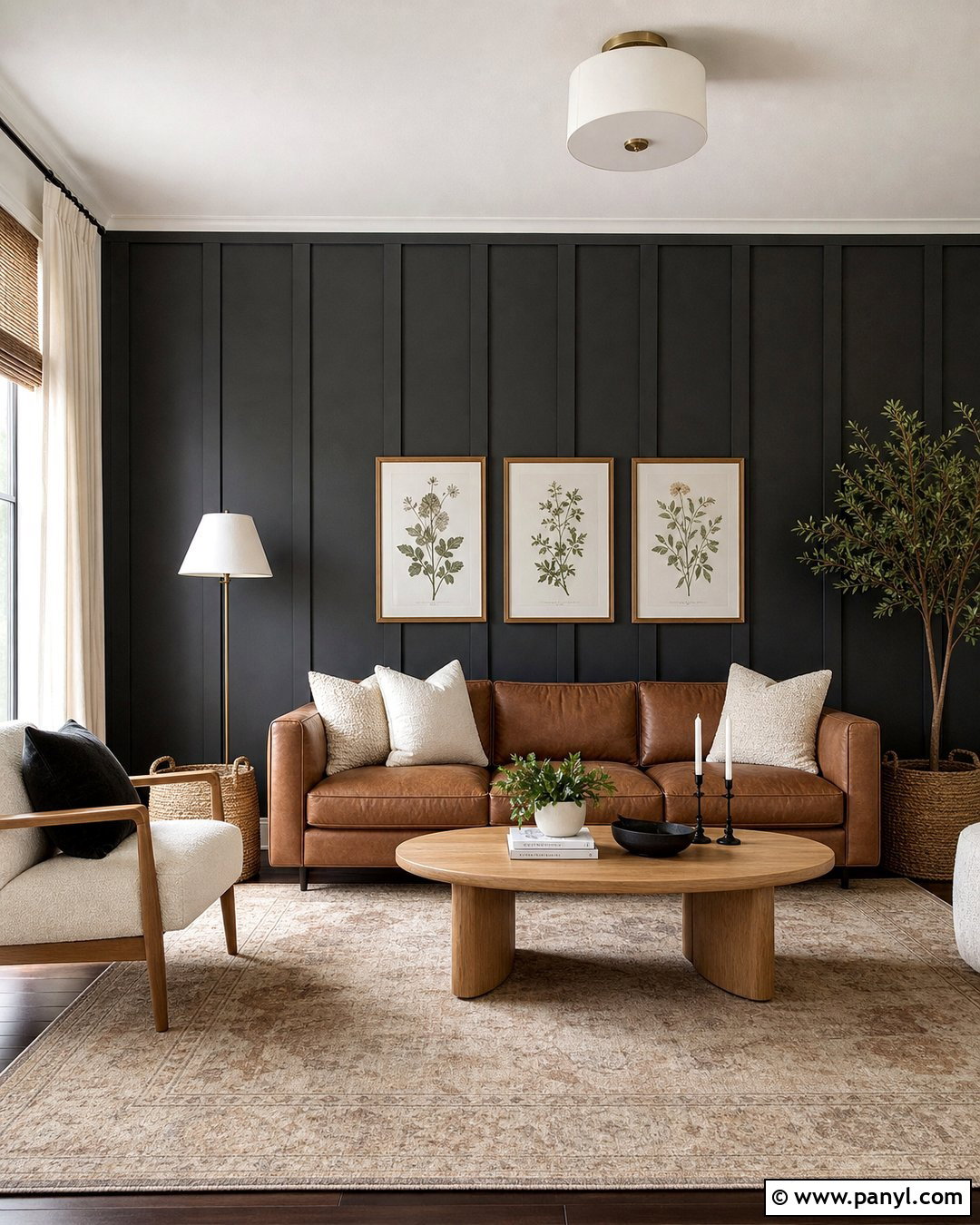 Charcoal Board And Batten Accent Wall - 30 charcoal accent wall ideas