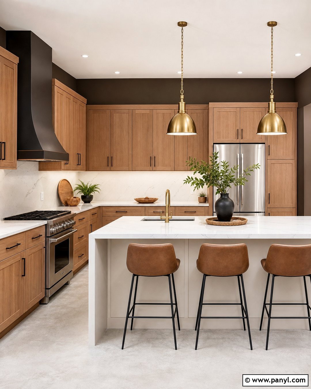 Charcoal Brown Kitchen Walls - 20 Brown Kitchen Wall Colors