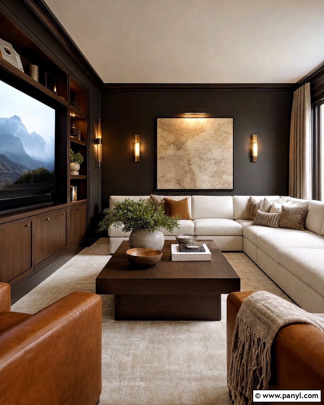Charcoal Brown Wall Color - 20 trending wall colors