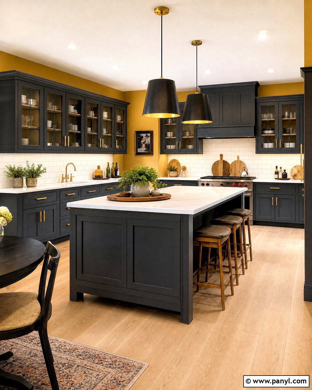 Charcoal Cabinets With Yellow Walls - 20 what color cabinets go with yellow walls