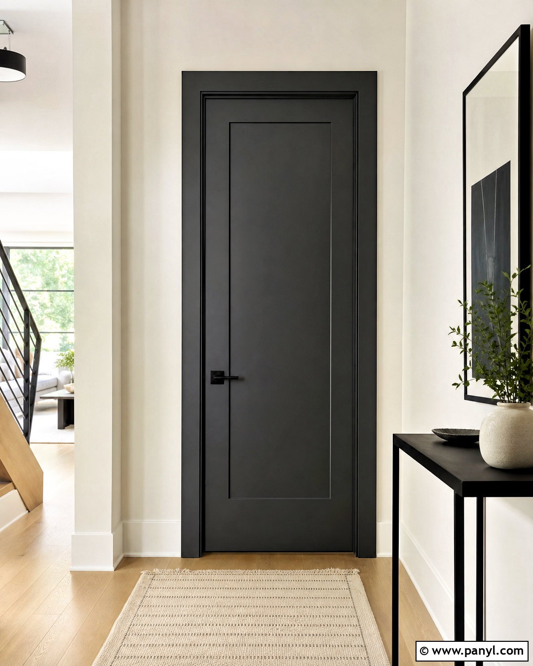 Charcoal Door With Black Hardware - 20 charcoal doors interior ideas