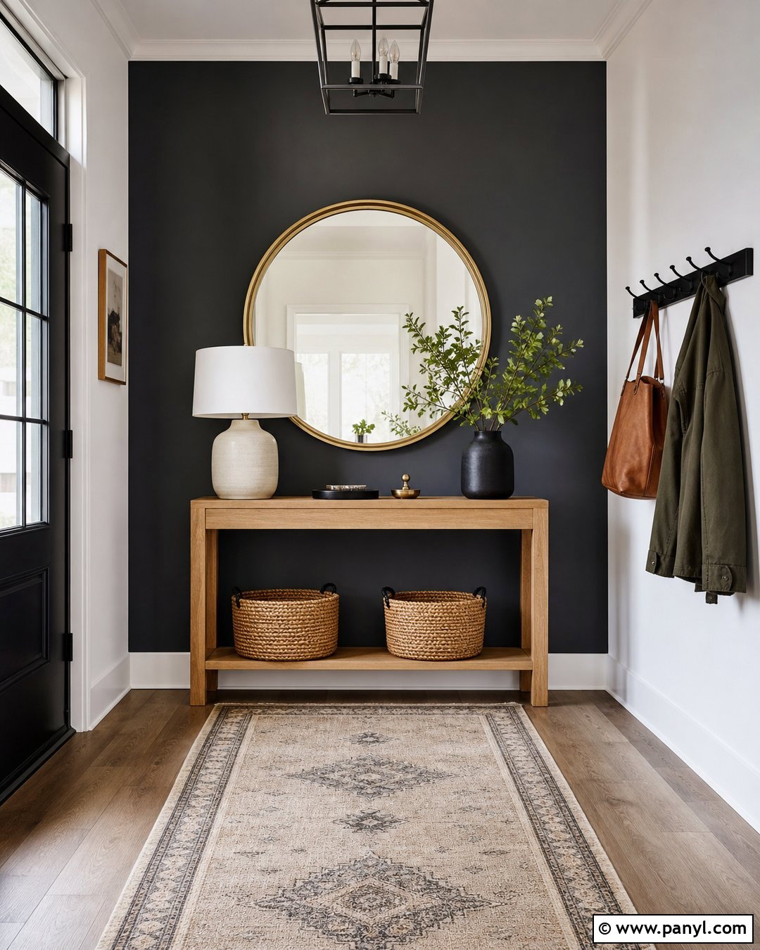 Charcoal Entryway Accent Wall - 30 charcoal accent wall ideas