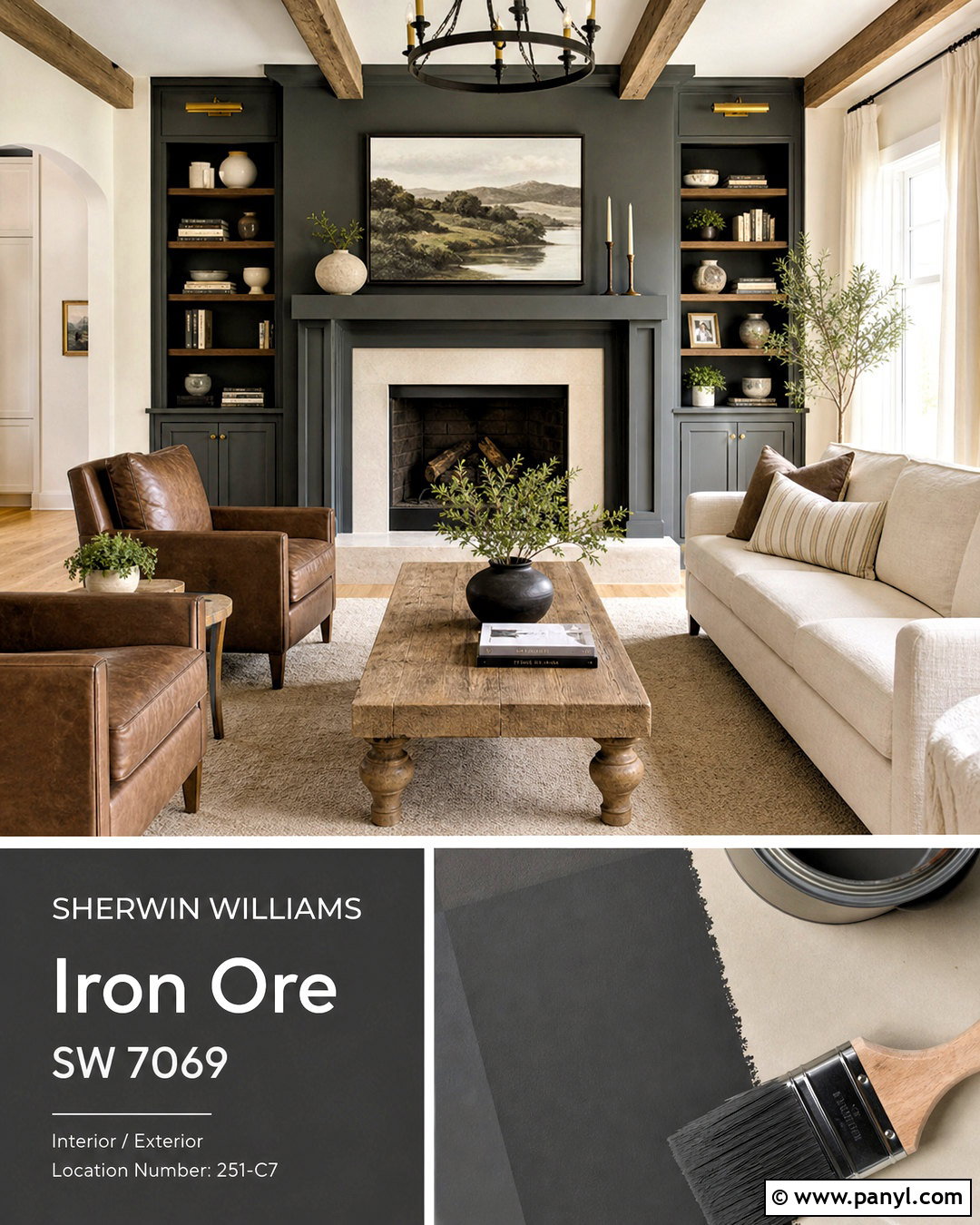 Charcoal Farmhouse Paint Color - 20 rustic farmhouse paint colors