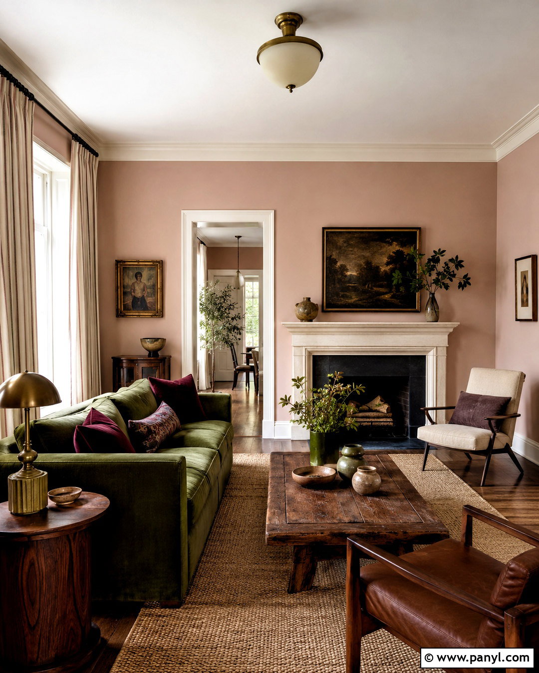 Charcoal Fireplace Wall Paint - 20 living room paint design ideas