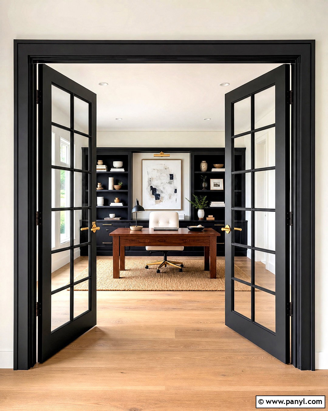 Charcoal French Doors - 20 charcoal doors interior ideas