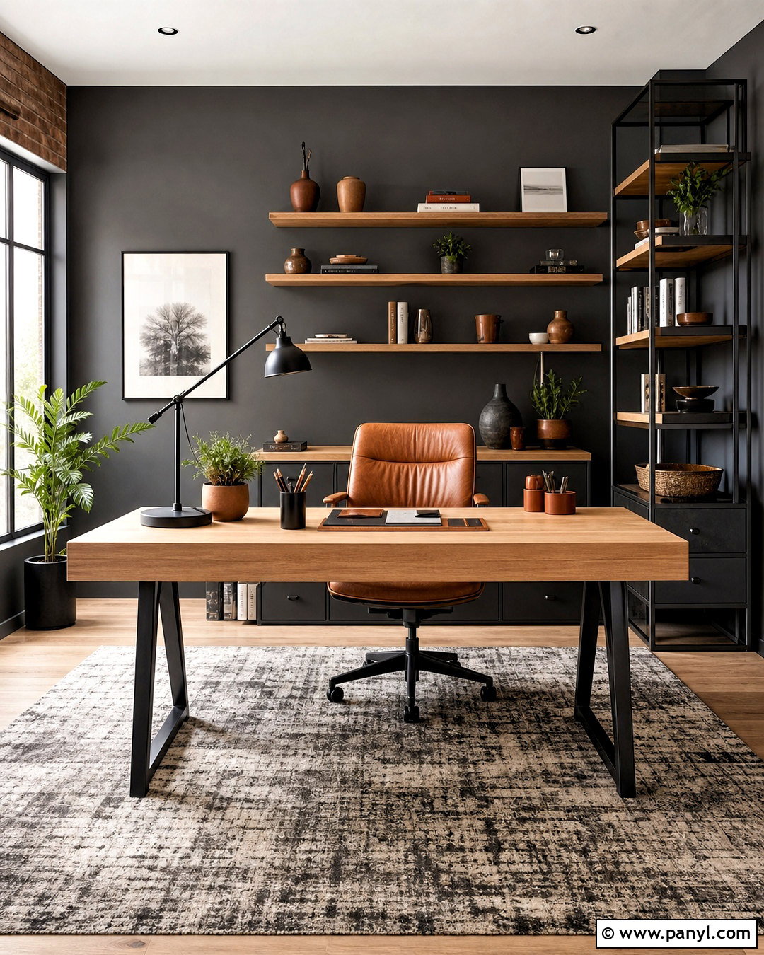 Charcoal Gray Accent Wall - 20 accent wall colors