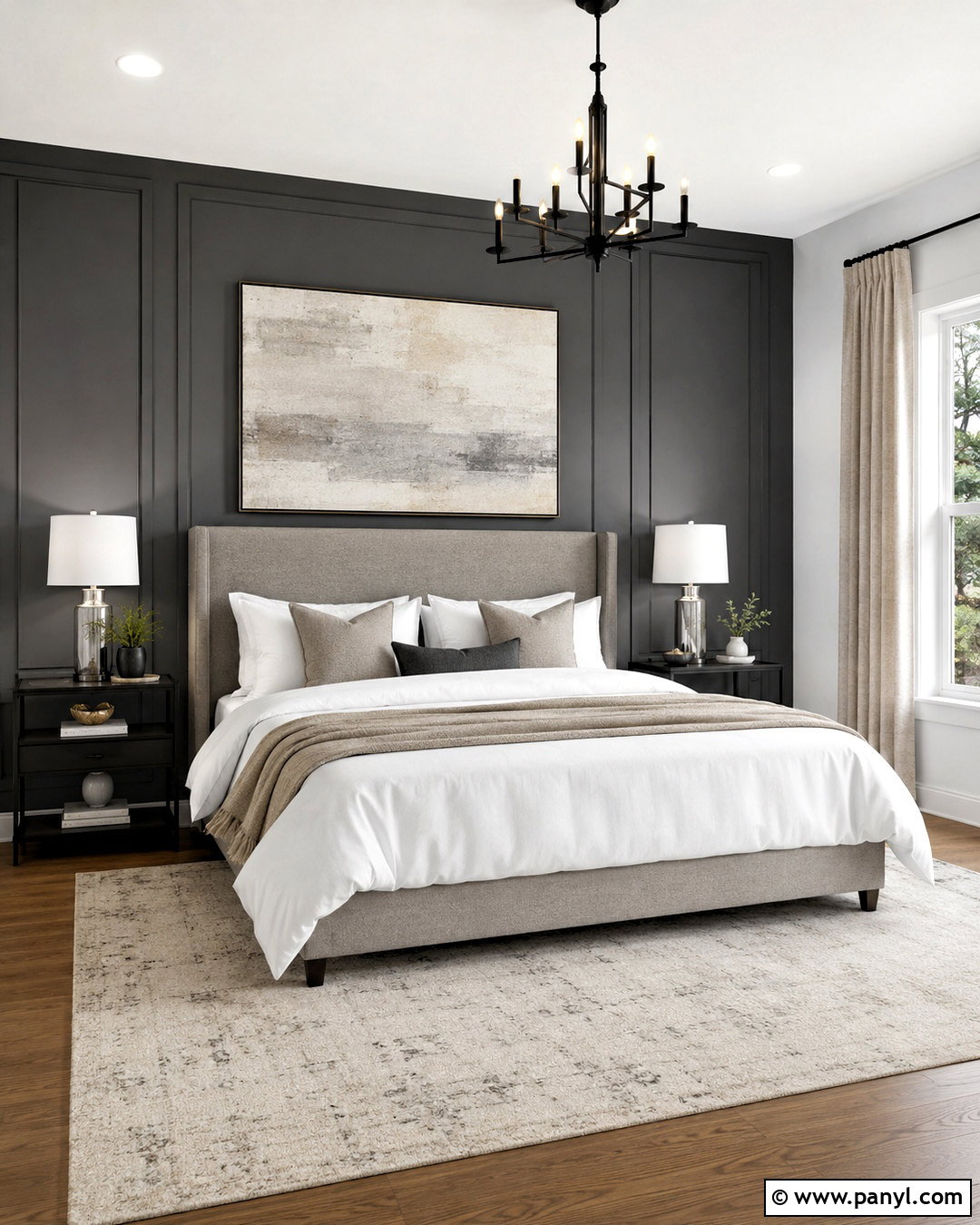 Charcoal Gray Accent Wall - 20 accent wall colors that go with gray ideas