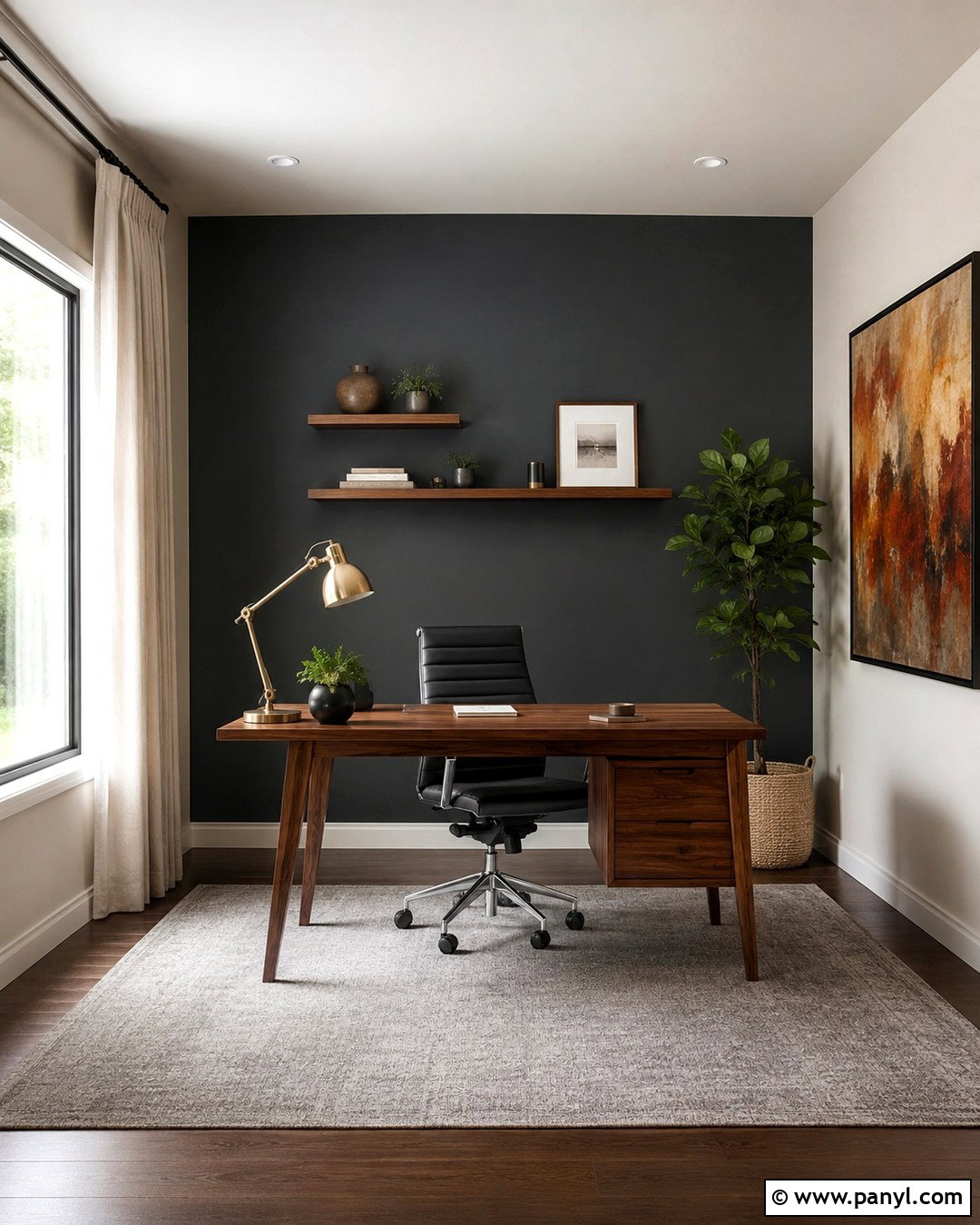Charcoal Gray Accent Wall - 20 Accent Walls Colors
