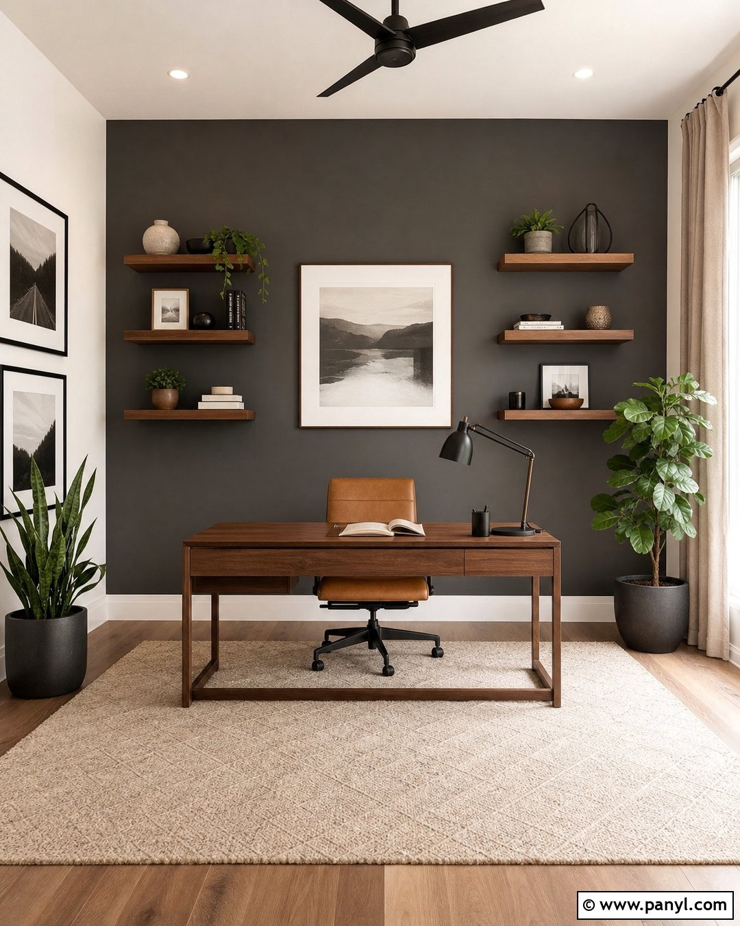 Charcoal Gray Accent Wall - 20 Cool Accent Wall Colors