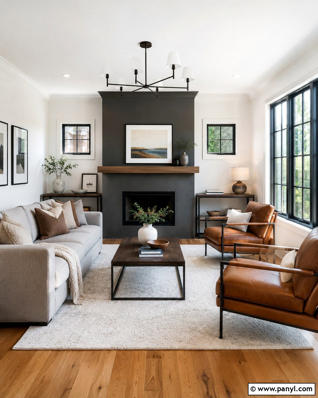 Charcoal Gray Accent Wall - 20 Neutral Accent Wall Color Ideas