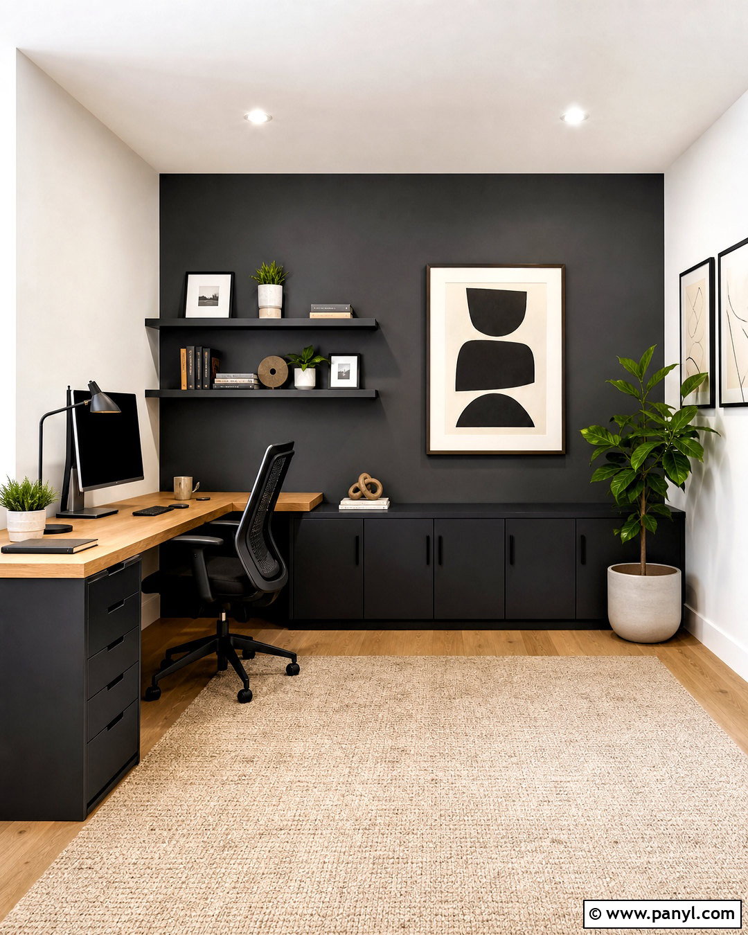 Charcoal Gray And Bright White Two Color Walls - 20 two color wall ideas paint ideas