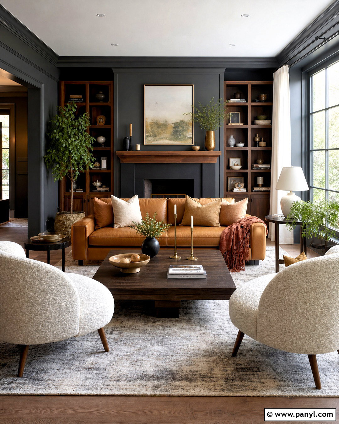 Charcoal Gray And Camel Living Room Color Combination - 20 color combinations home ideas