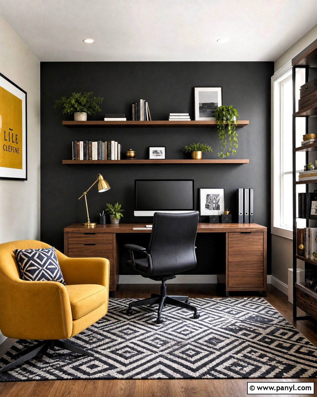 Charcoal Gray And Mustard Yellow Room Colour Combination - 20 room colour combination ideas