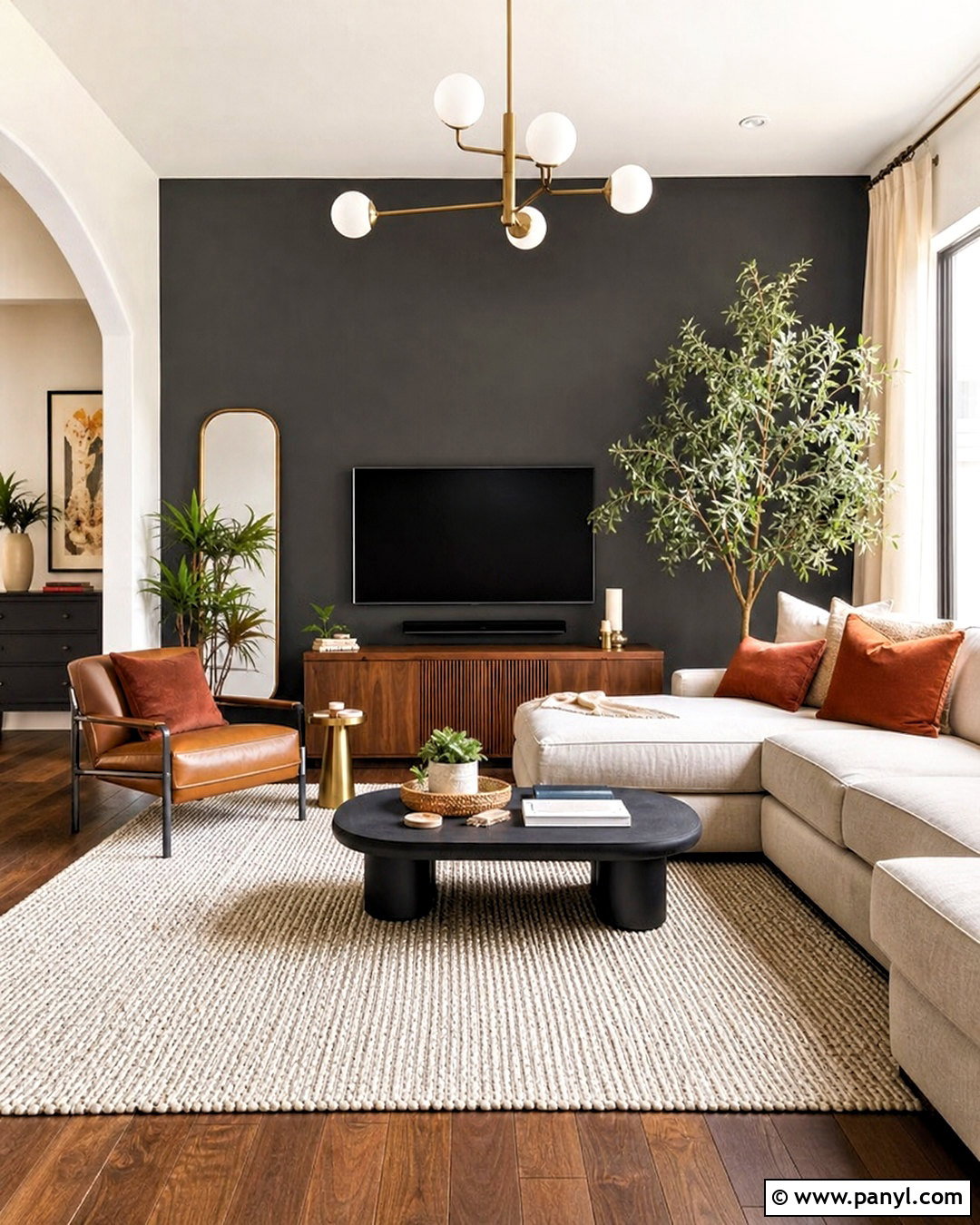 Charcoal Gray And Off-White Hall Paint - 20 hall colour paint living rooms indian ideas
