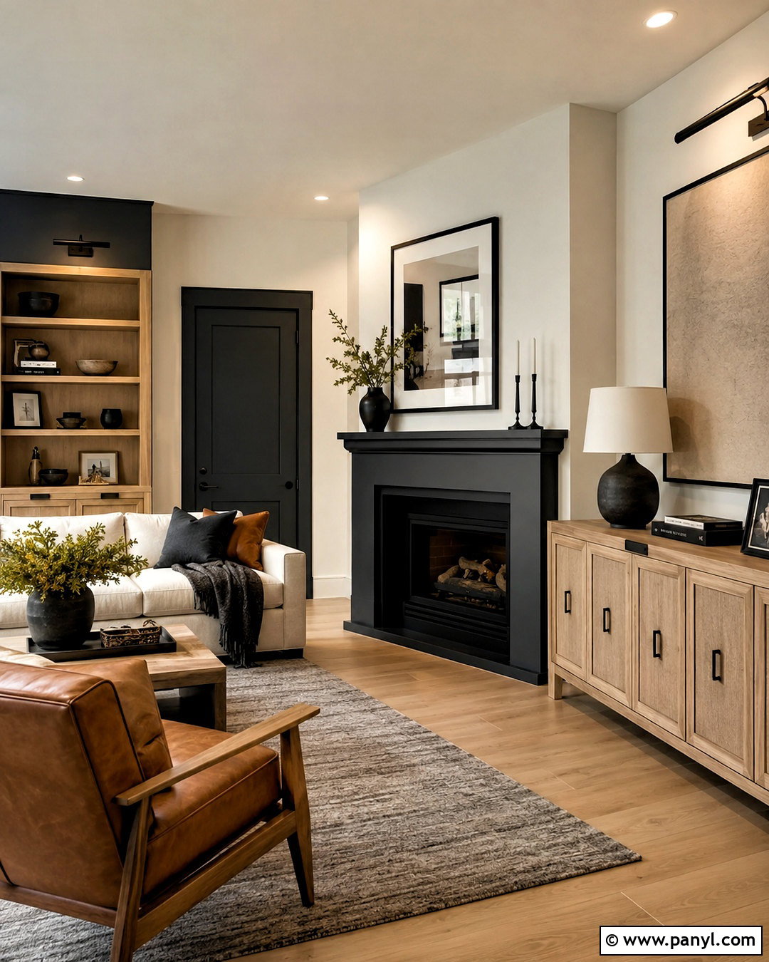 Charcoal Gray And Pale Oak Paint Color Scheme - 20 paint color schemes for home ideas