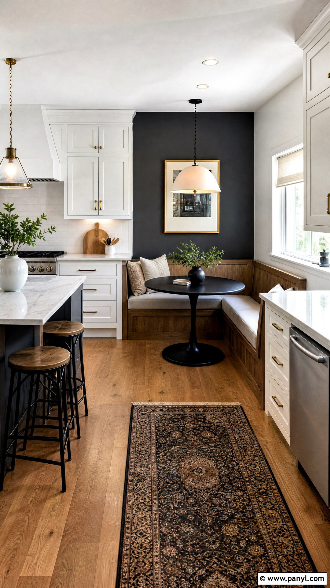 Charcoal Gray And White Kitchen Walls - 20 2 color wall paint ideas