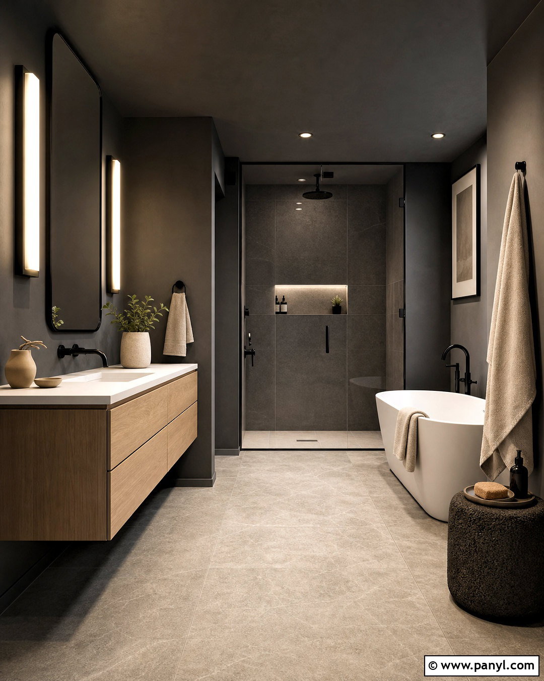 Charcoal Gray Bathroom Paint - 20 moody bathroom paint colors