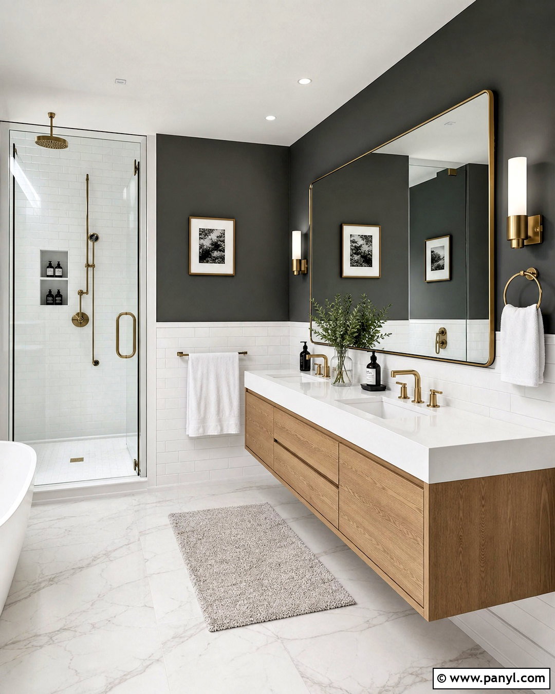 Charcoal Gray Bathroom Paint - 20 popular bathroom paint colors
