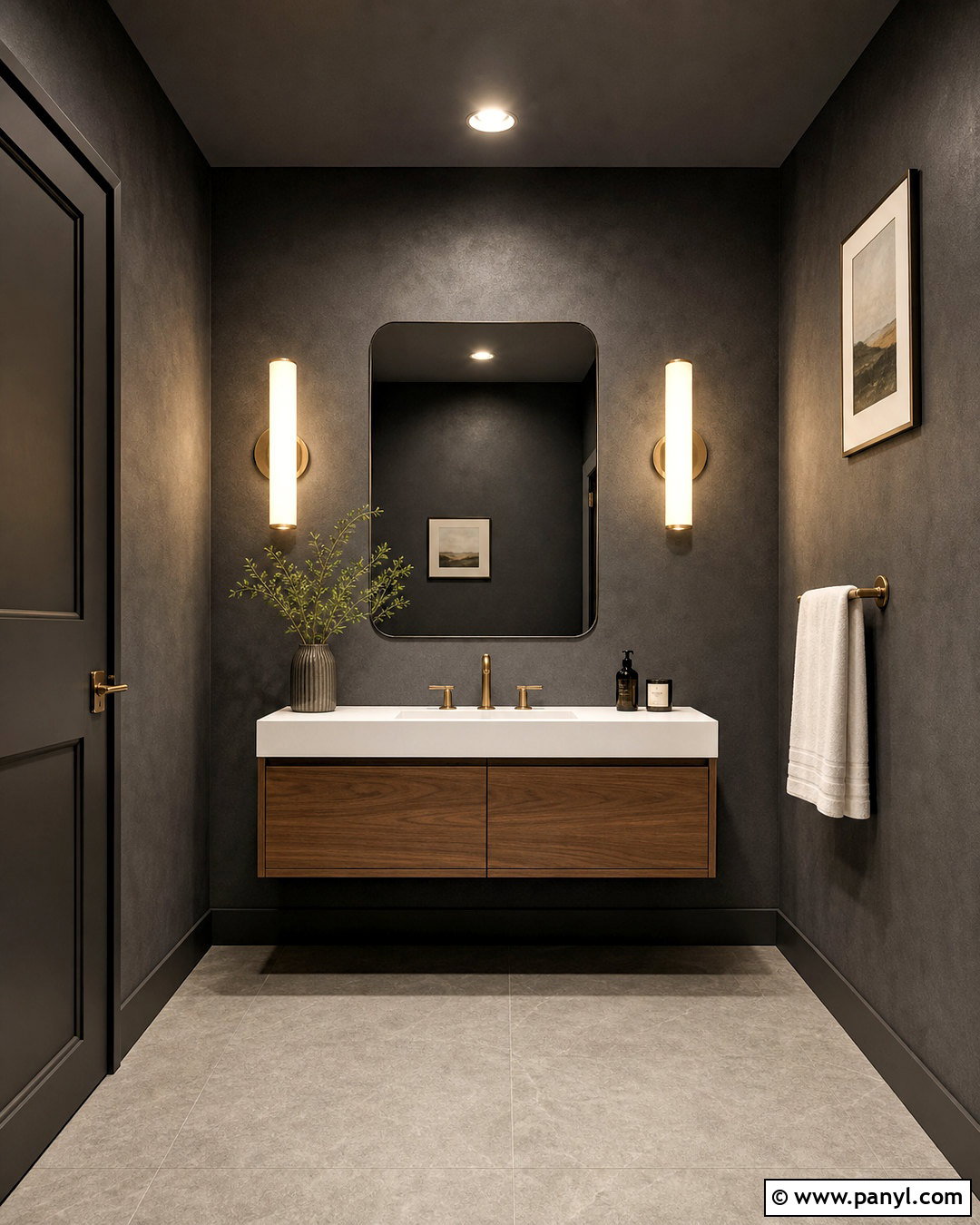 Charcoal Gray Bathroom Paint - 20 bathroom paint inspiration ideas