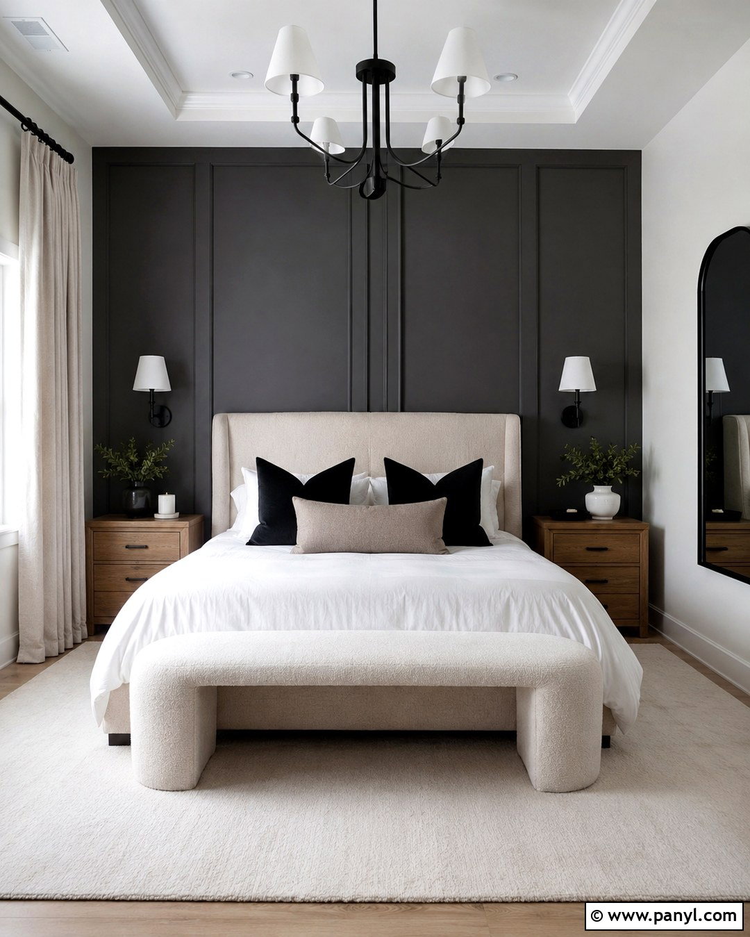 Charcoal Gray Bedroom Accent Wall - 20 Black And Gray Accent Wall Ideas