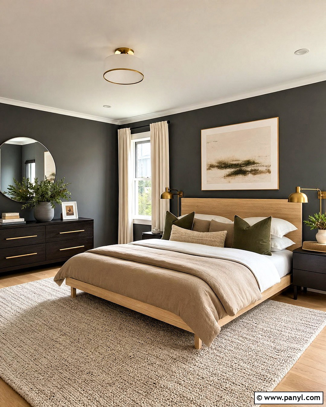 Charcoal Gray Bedroom Wall Color - 20 room wall colors bedrooms