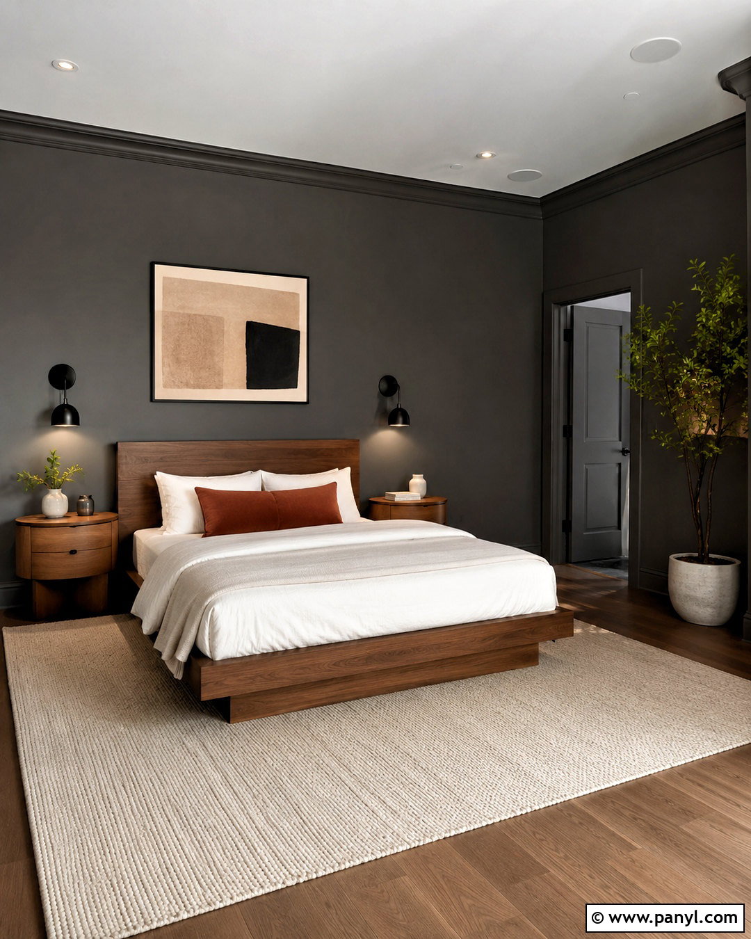 Charcoal Gray Bedroom Walls - 20 dark bedroom wall colors