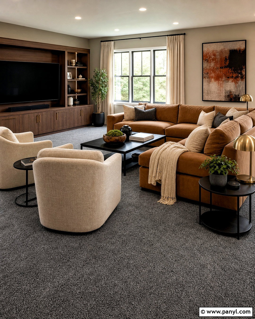 Charcoal Gray Carpet - 20 carpet color ideas