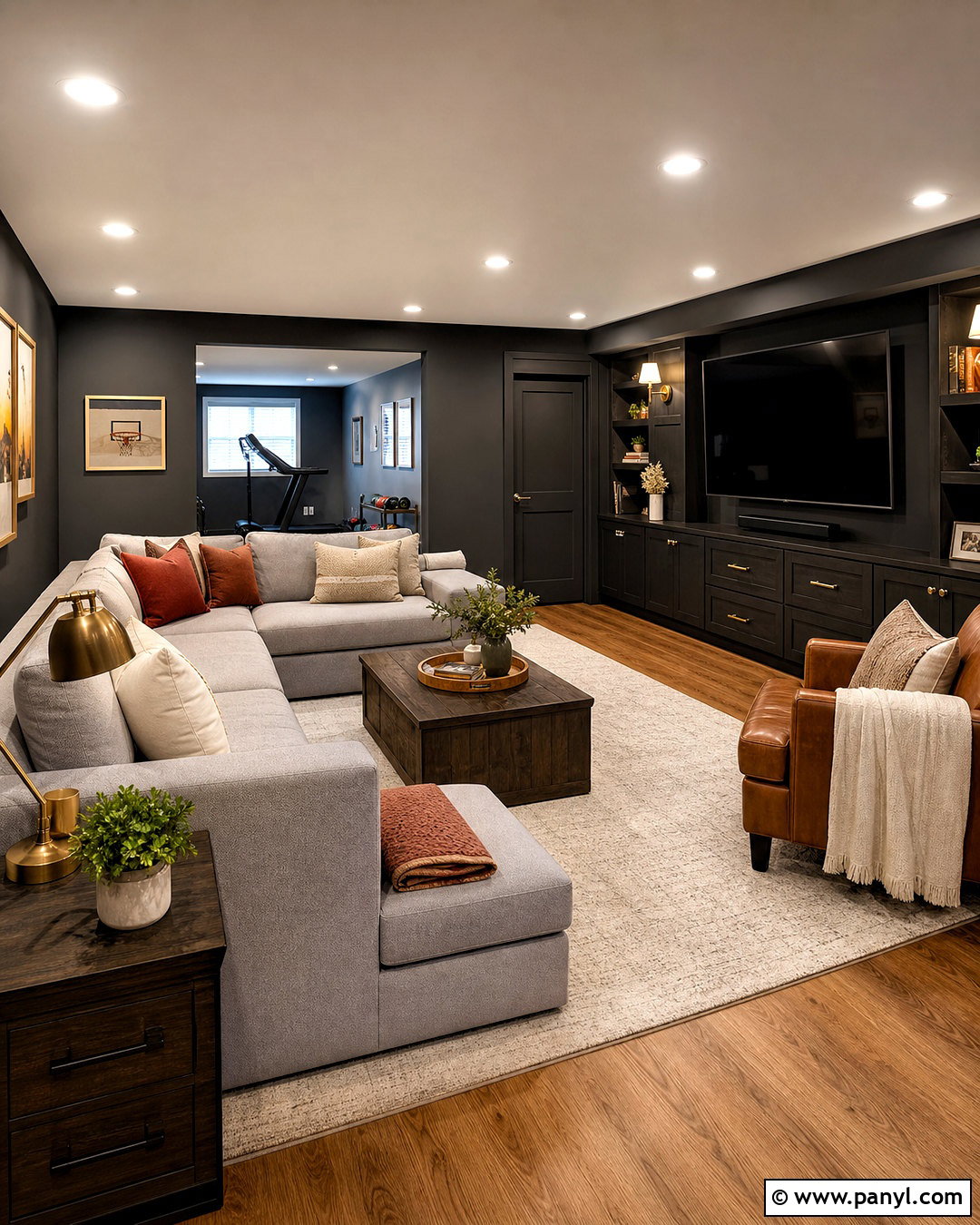 Charcoal Gray Dark Basement - 20 dark basement paint colors