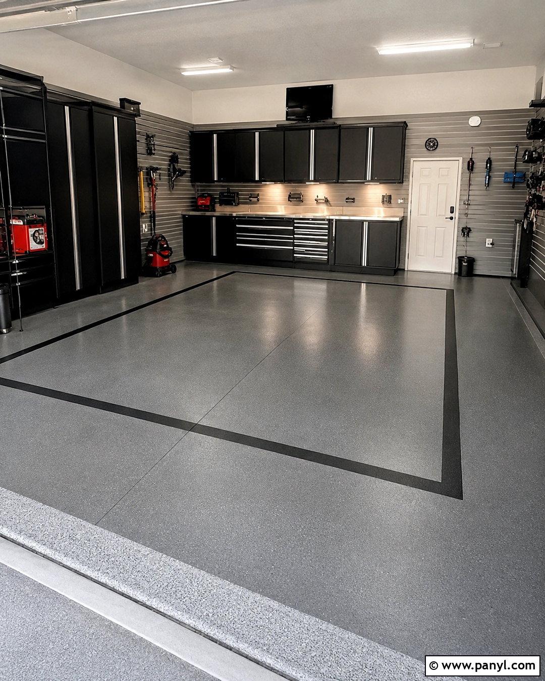 Charcoal Gray Garage Floor - 20 painted garage floors