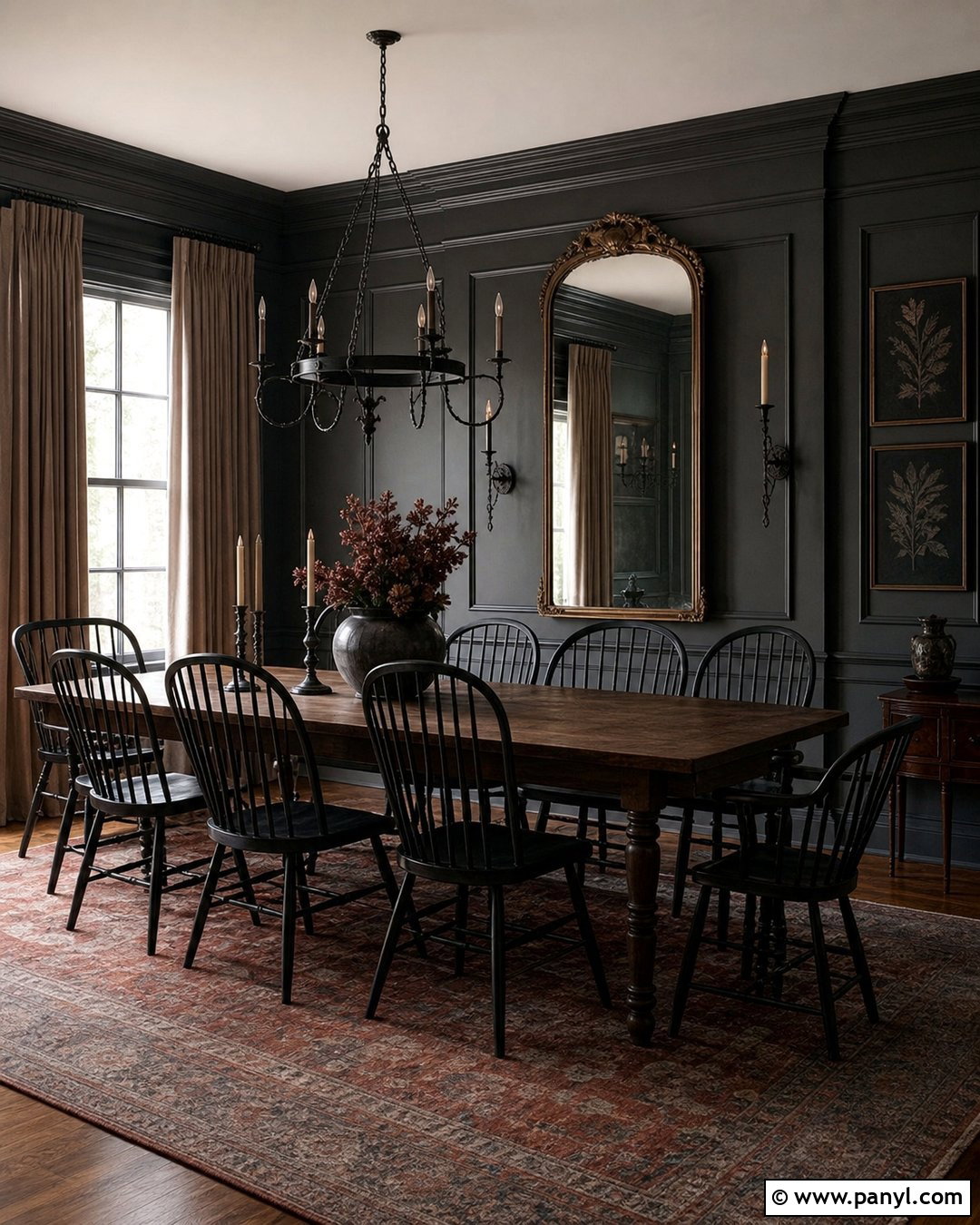 Charcoal Gray Gothic Dining Room - 20 Gothic Paint Colors Dark Walls