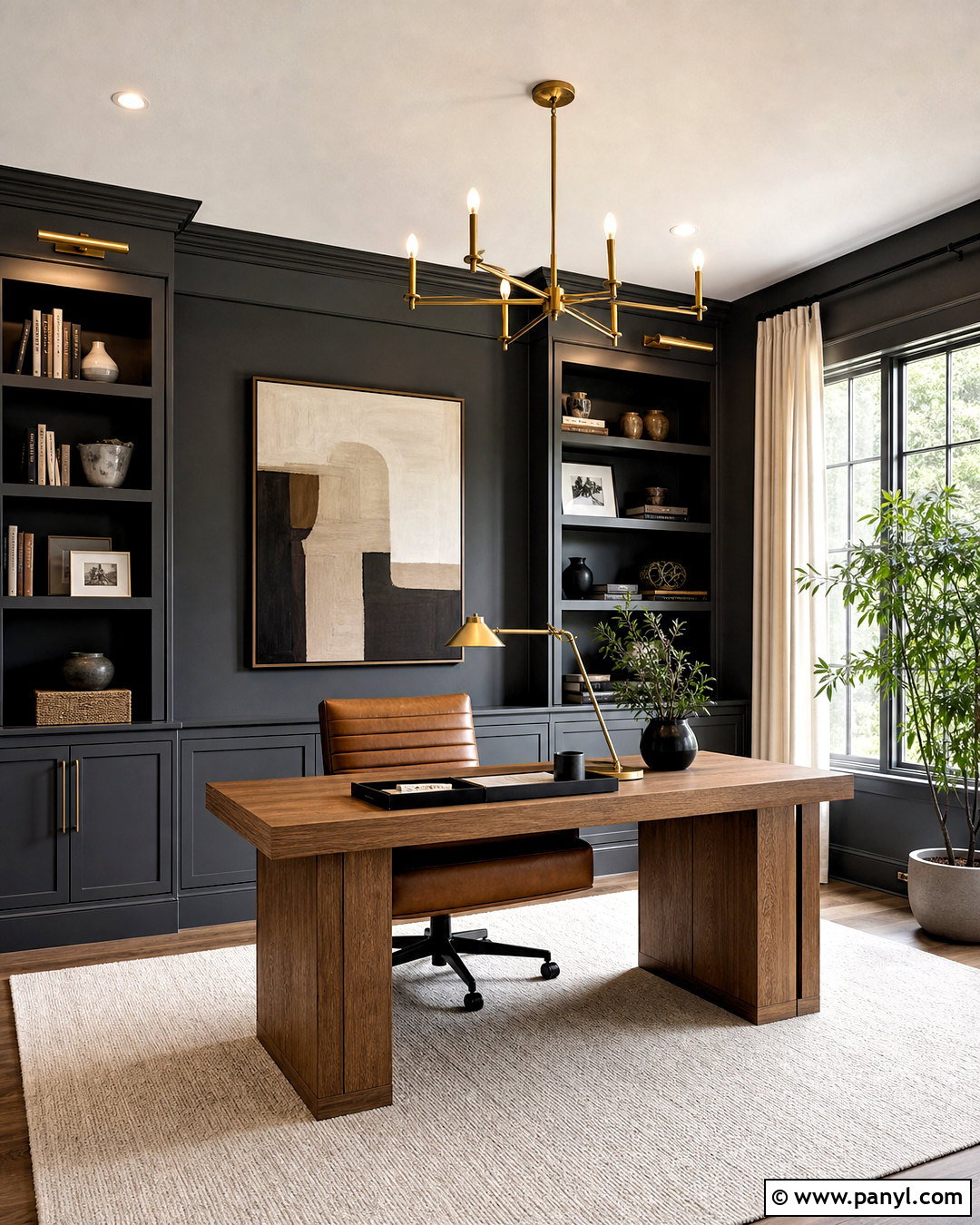 Charcoal Gray Home Office Wall Colors - 20 inside painting ideas wall colors