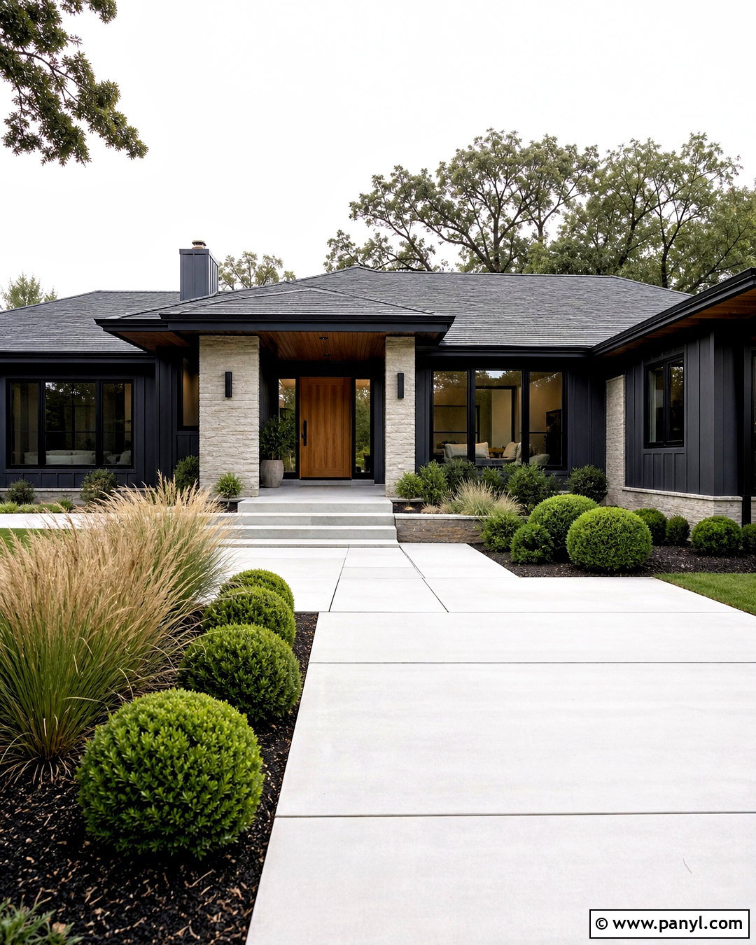 Charcoal Gray House Color - 20 modern house colors