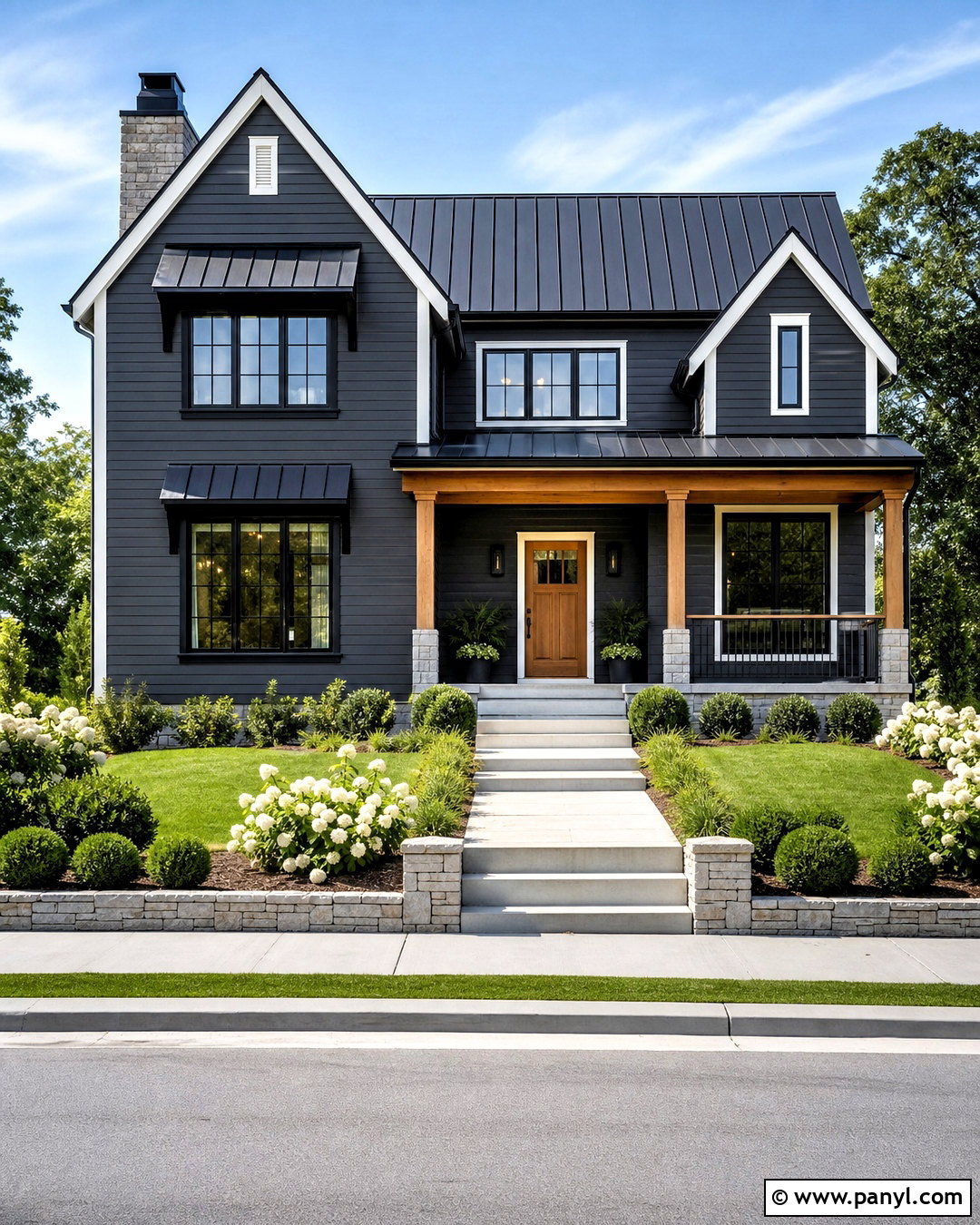 Charcoal Gray House Exterior - 20 house outdoor paint colors