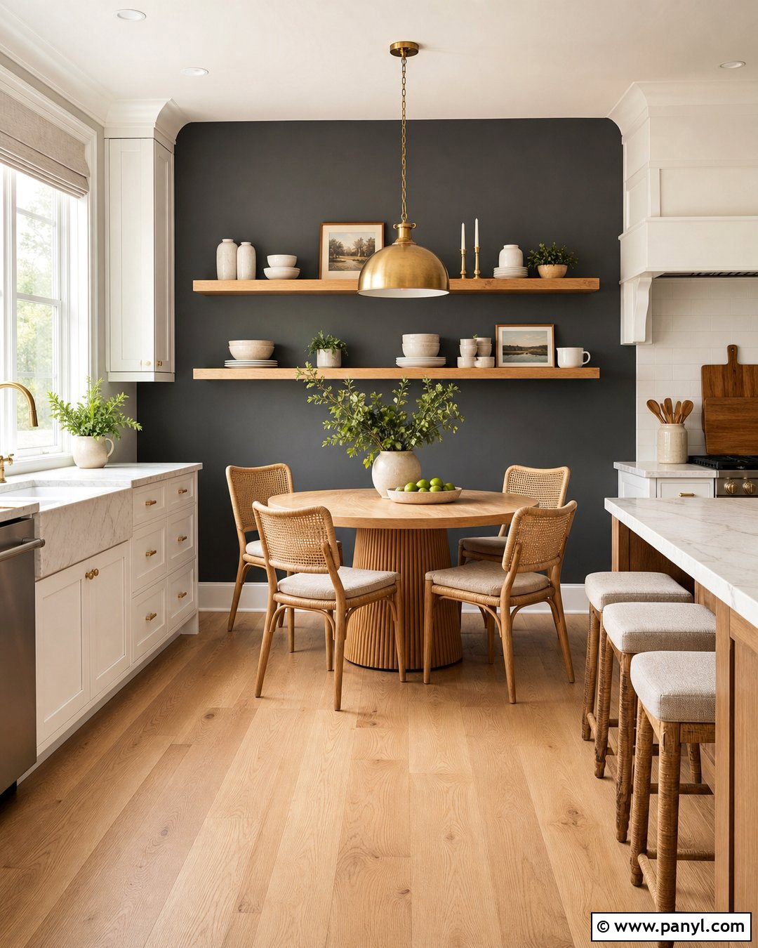 Charcoal Gray Kitchen Accent Wall - 30 gray kitchen walls