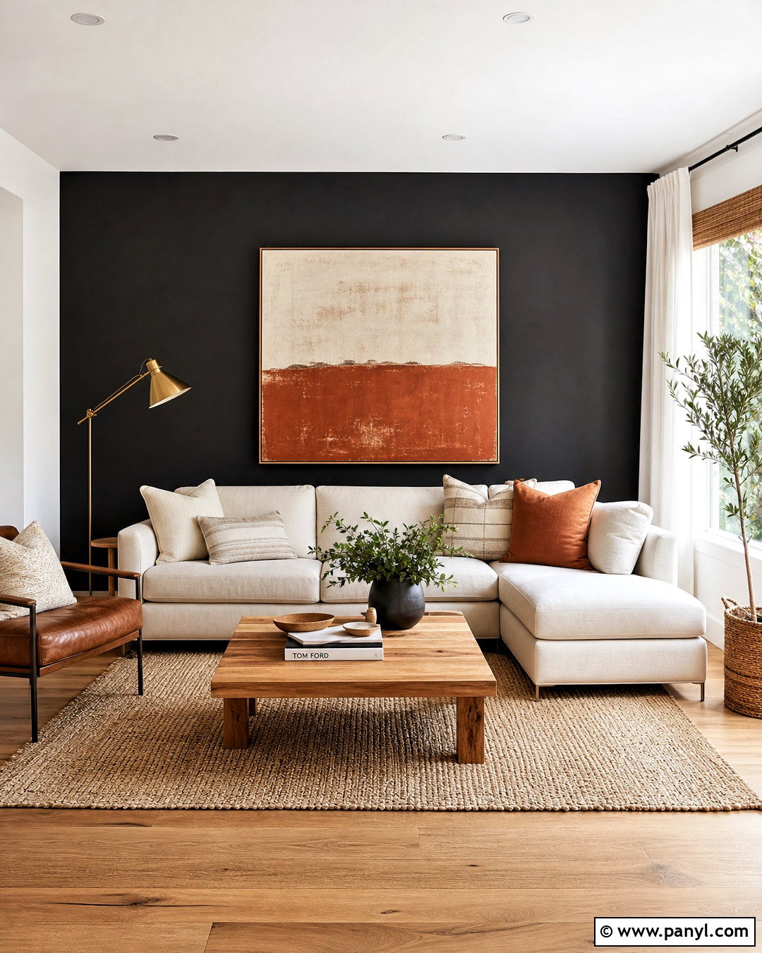 Charcoal Gray Living Room Accent Wall - 20 living room accent wall color ideas