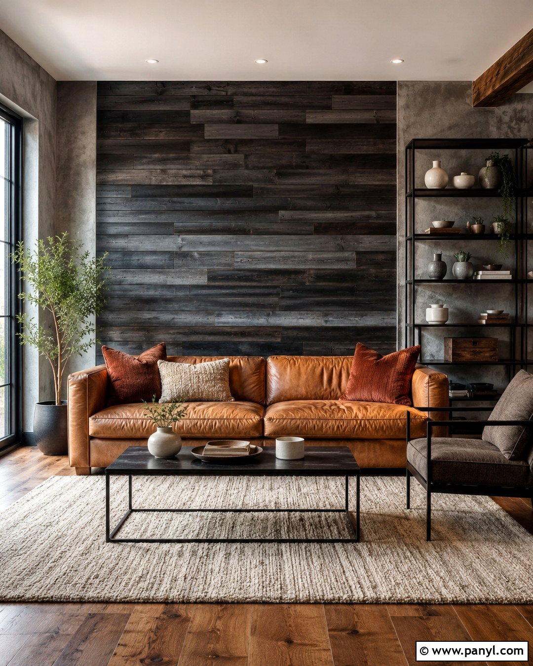 Charcoal Gray Pallet Wall - 20 Pallet Wall Stain Colors