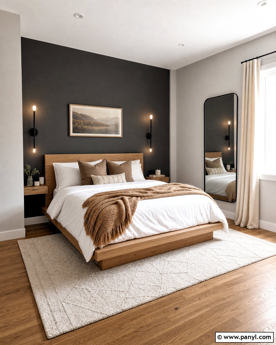 Charcoal Gray Small Bedroom - 20 small bedroom colour ideas