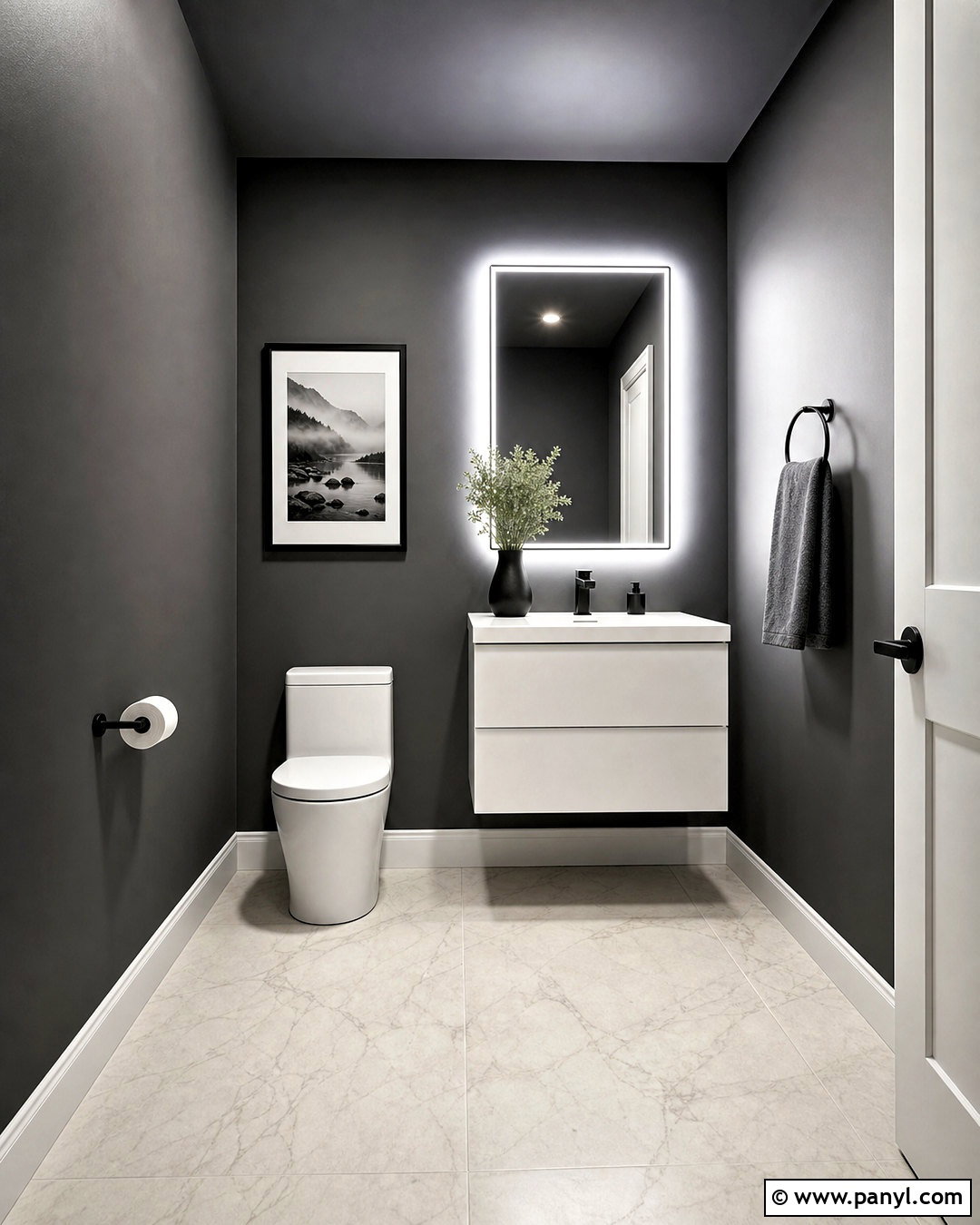 Charcoal Gray Toilet Paint - 20 toilet paint ideas