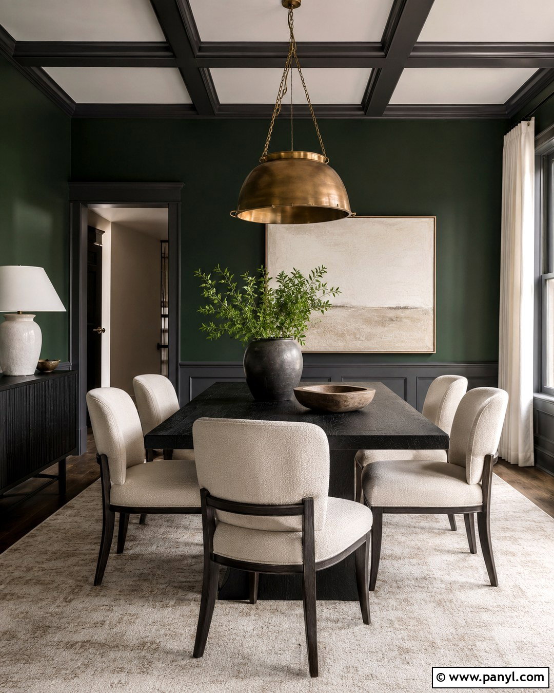 Charcoal Gray Trim - 20 Trim Color For Dark Green Walls