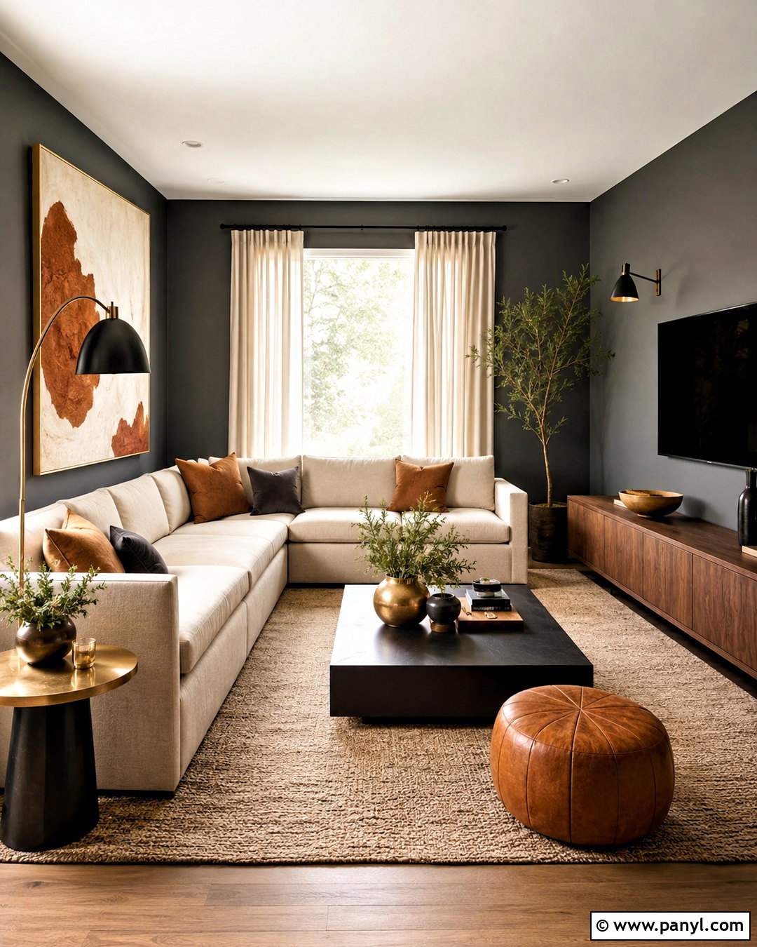 Charcoal Gray Wall Color - 40 Aesthetic Wall Colour Ideas