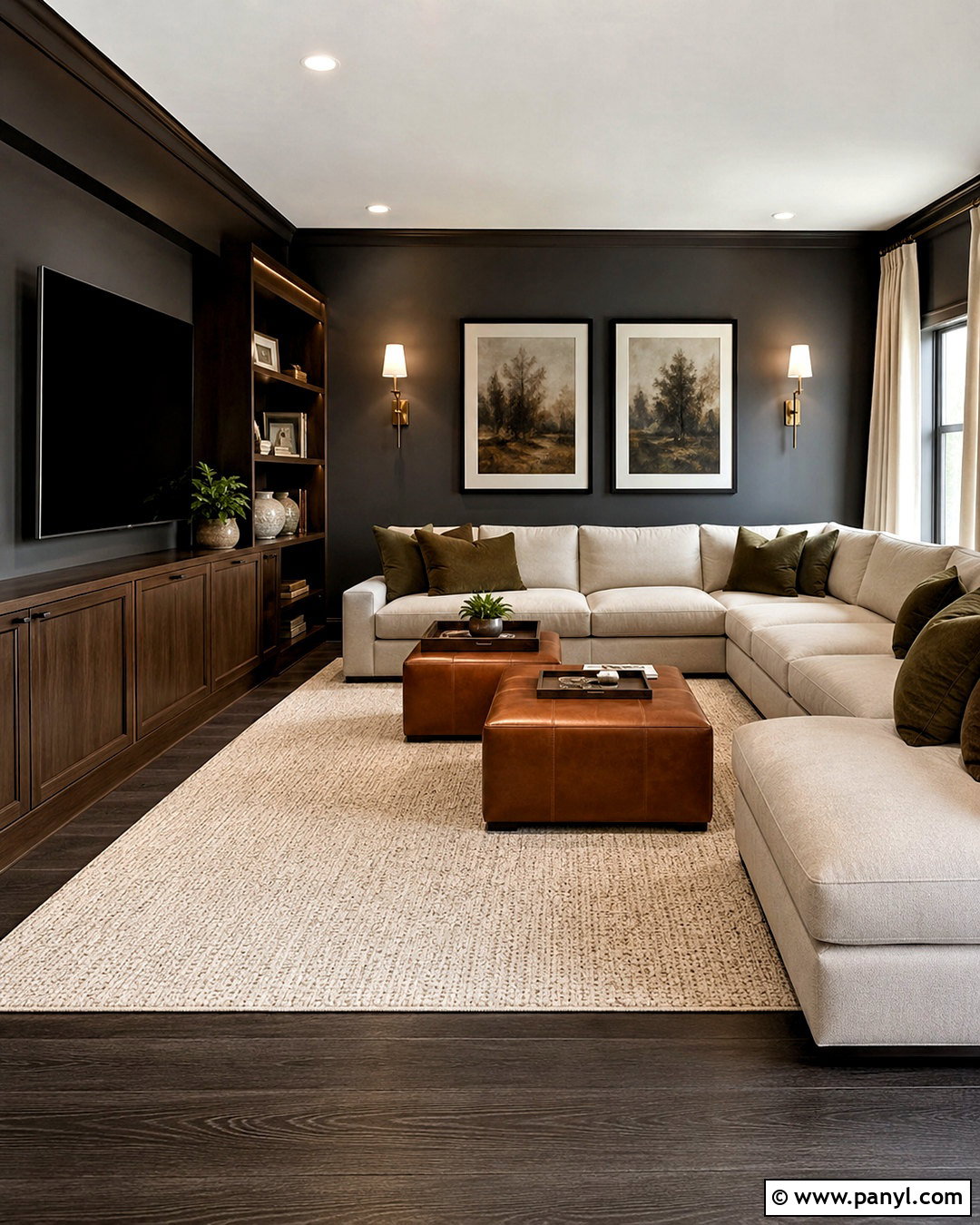Charcoal Gray Walls With Dark Wood - 20 Wall Colors That Go Well With Dark Wood Ideas
