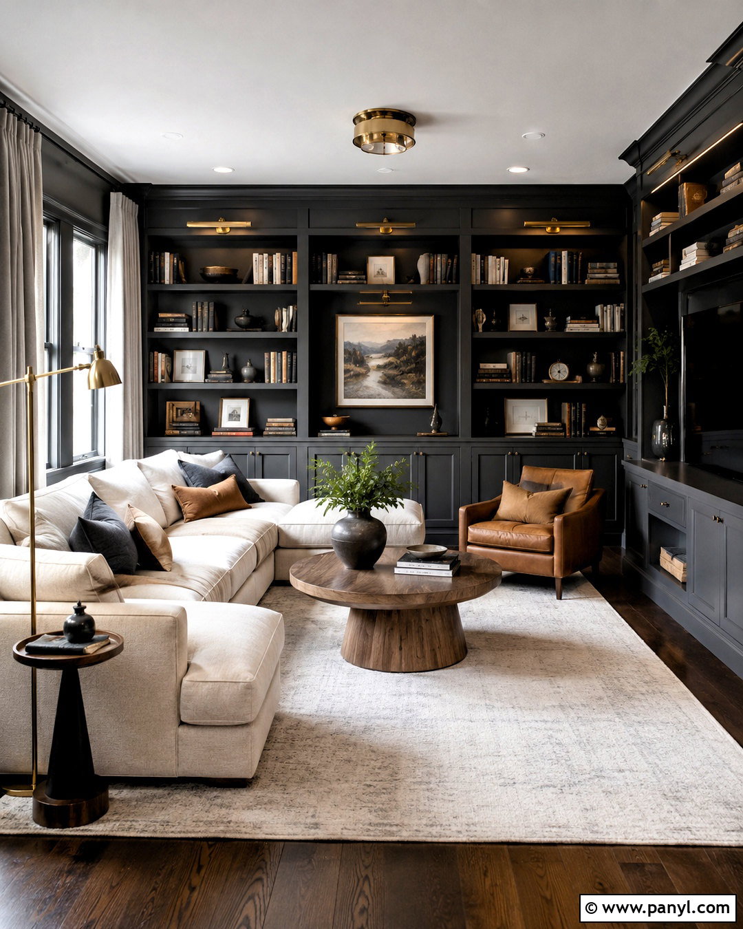 Charcoal Gray Walls - 20 Wall Colors To Match Dark Wood Floors