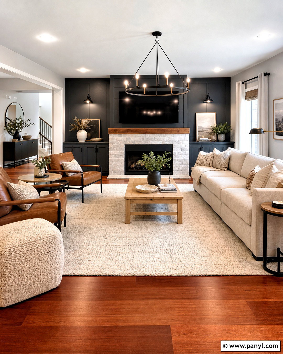 Charcoal Gray With Cherry Wood Floors - 20 cherry wood floors color schemes