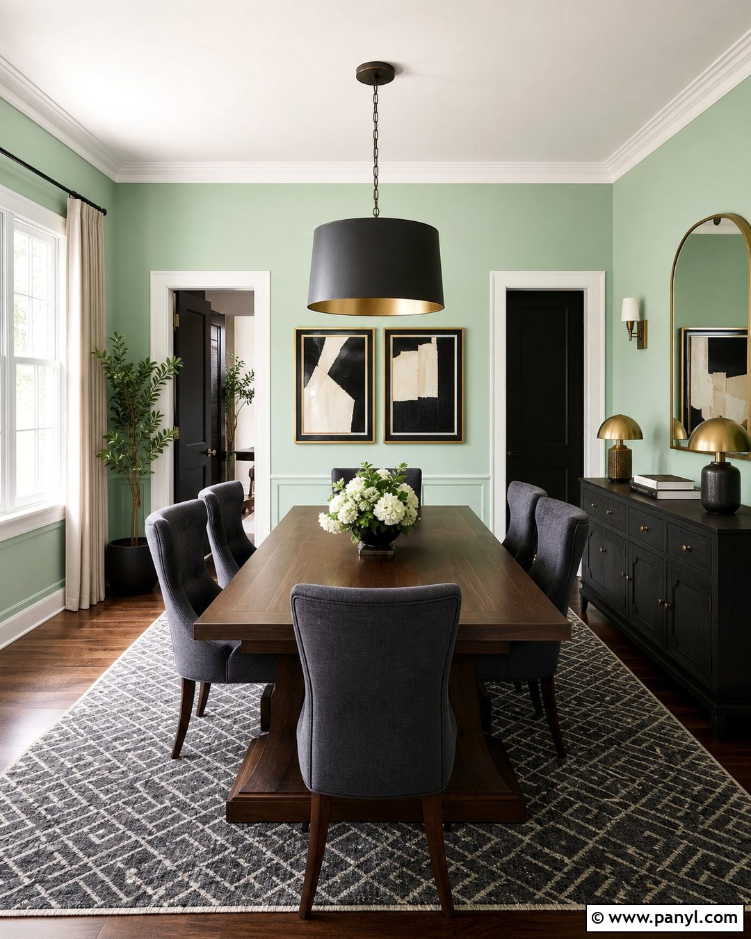 Charcoal Gray With Mint Green Walls - 20 Colors That Go With Mint Green Walls