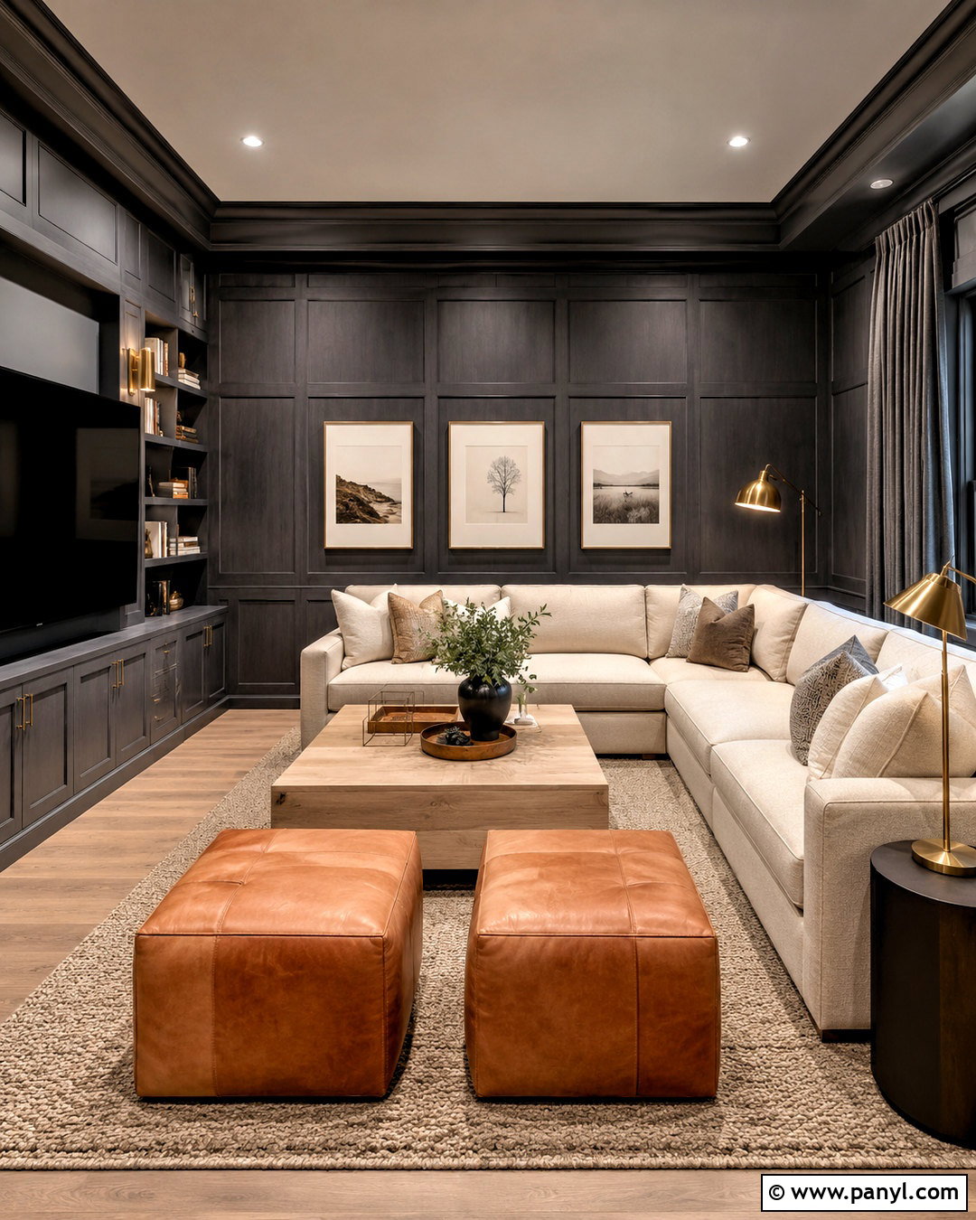 Charcoal Gray Wood Paneling - 20 Wood Paneling Color Ideas