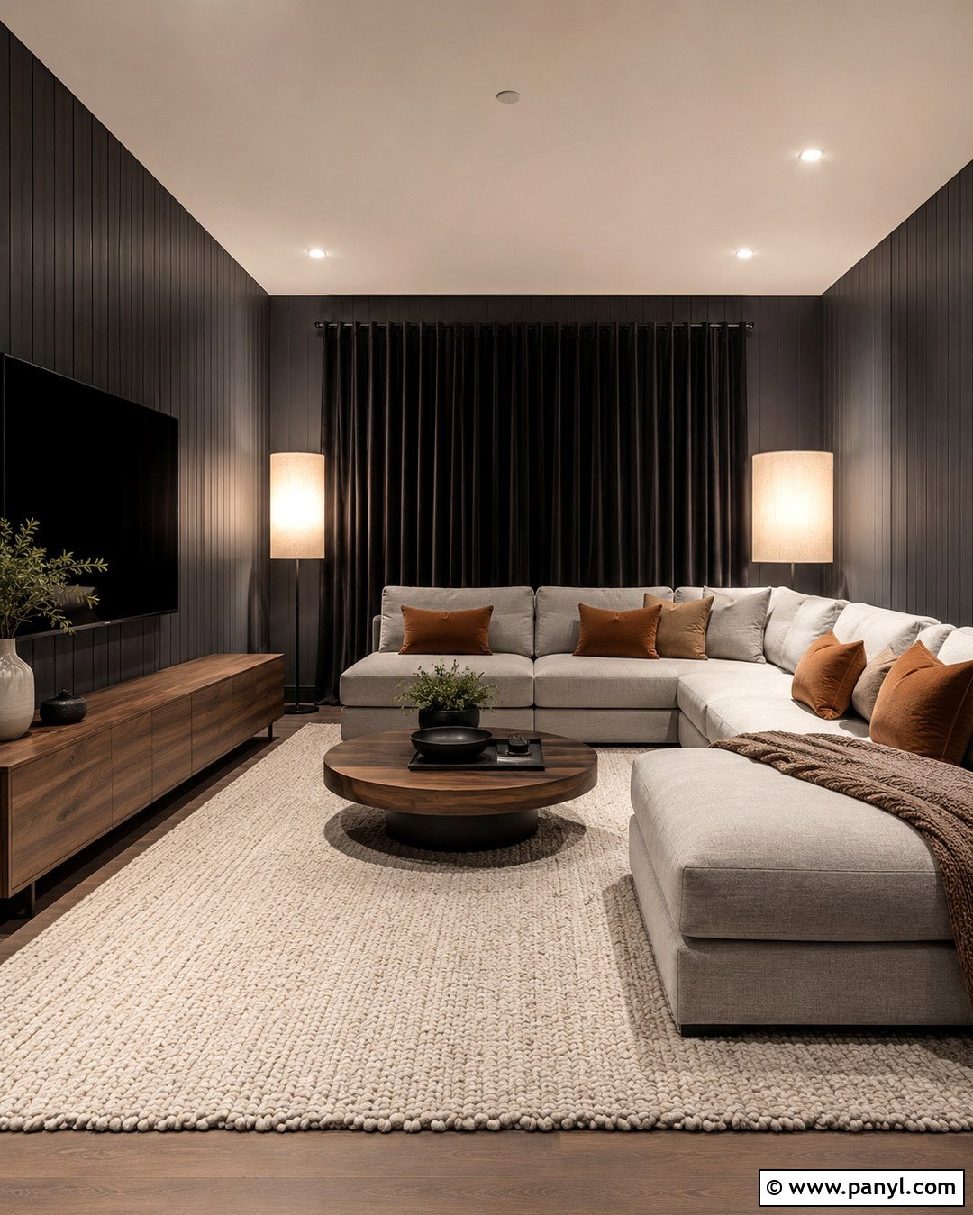 Charcoal Gray Wood Panels - 20 Wood Panel Colors