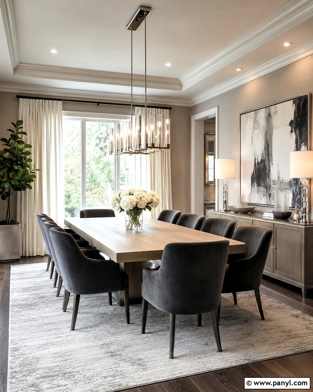 Charcoal Greige and Silver Color Palette - 20 luxe color palette ideas