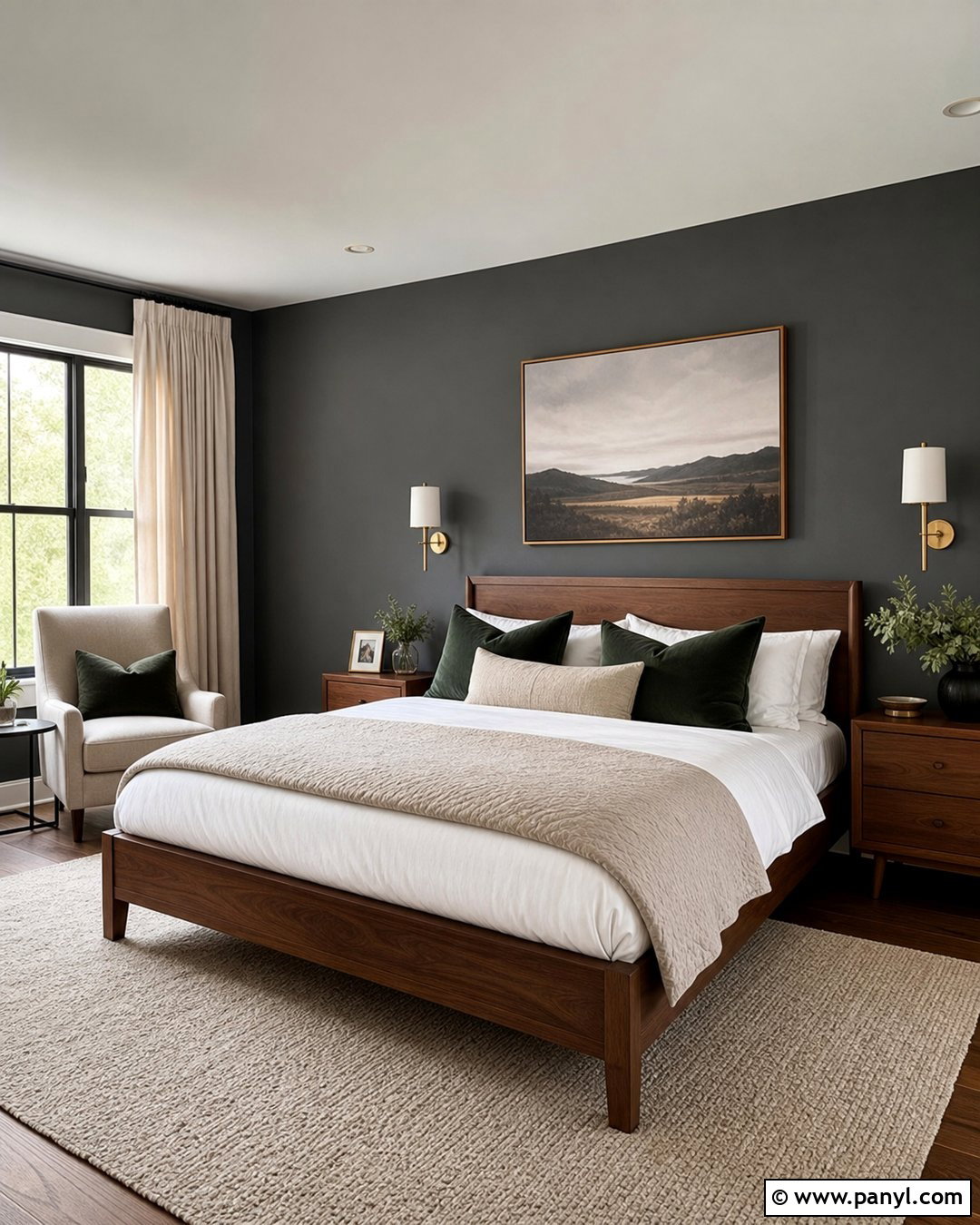 Charcoal Grey Bedroom Wall - 25 Grey Room Wall Ideas